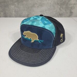 Grassroots California Hat Mens 8 Blue 420 Limited Edition Fitted Surfing Bear